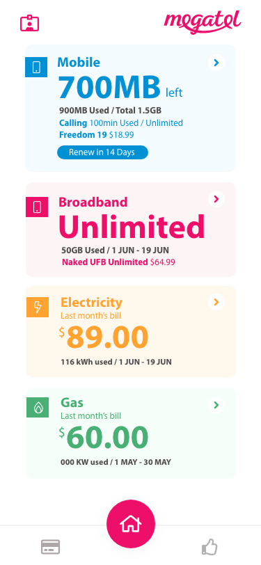 Before — Text-heavy UI